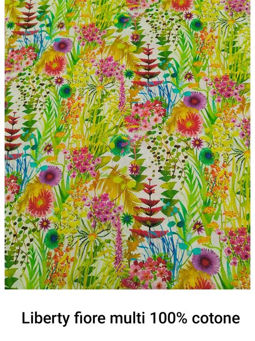 tessuto multicolore stampa liberty Laboratorio Capri | LIBERTYMULTIMULTI